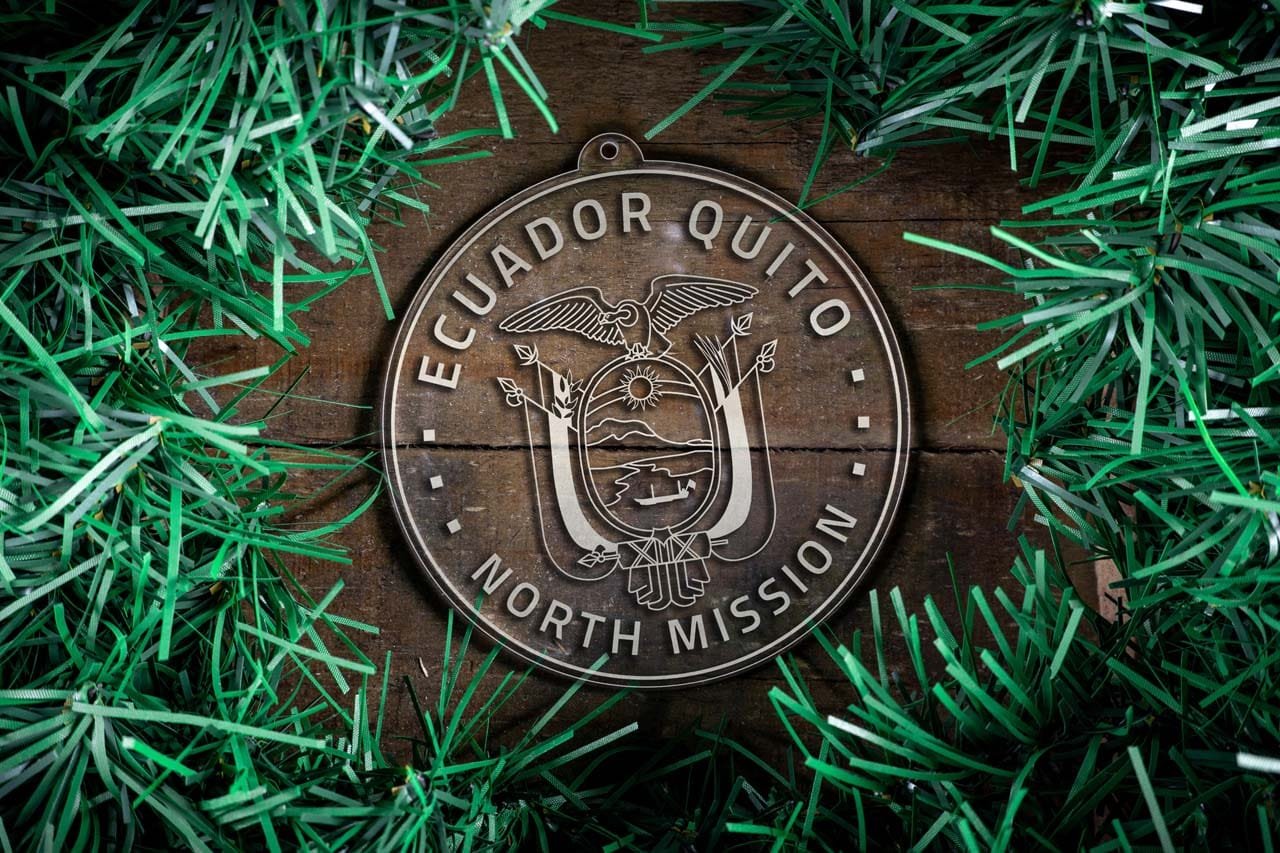 Ecuador Quito North Mission Christmas Ornament THE CHRISTMAS MISSIONARY