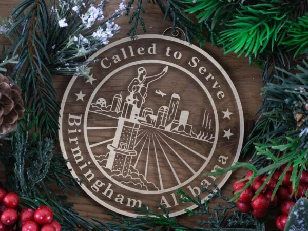 LDS Alabama Birmingham Mission Christmas Ornament with Christmas Decorations