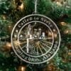 LDS Alabama Birmingham Mission Christmas Ornament hanging on a Tree
