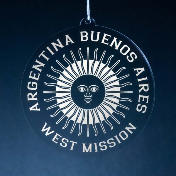 LDS Argentina Buenos Aires West Mission Christmas Ornament