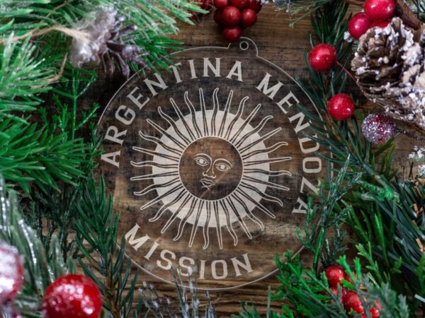 LDS Argentina Mendoza Mission Christmas Ornament with Christmas Decorations