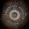 LDS Argentina Mendoza Mission Christmas Ornament laying on a Wooden Background