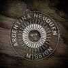 LDS Argentina Neuquen Mission Christmas Ornament laying on a Wooden Background