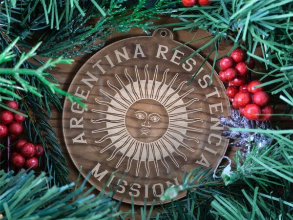 LDS Argentina Resistencia Mission Christmas Ornament with Christmas Decorations