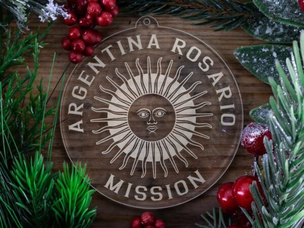 LDS Argentina Rosario Mission Christmas Ornament with Christmas Decorations