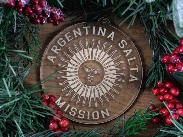 LDS Argentina Salta Mission Christmas Ornament with Christmas Decorations