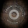 LDS Argentina Salta Mission Christmas Ornament laying on a Wooden Background