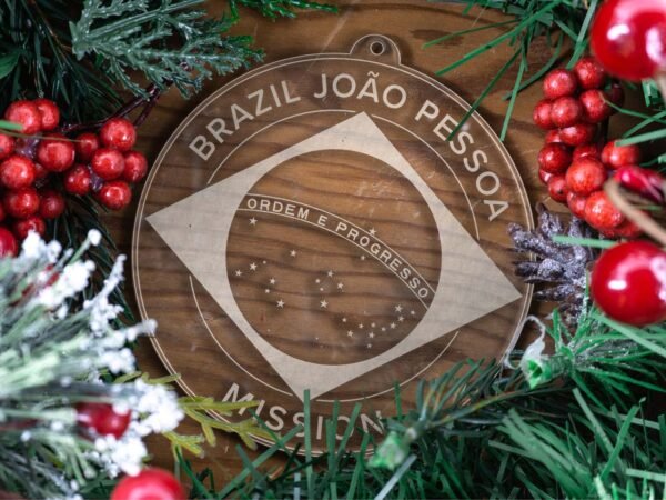 LDS Brazil Joao Pessoa Mission Christmas Ornament with Christmas Decorations