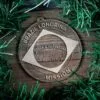 LDS Brazil Londrina Mission Christmas Ornament surrounded by a Simple Reef