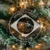 LDS Brazil Londrina Mission Christmas Ornament hanging on a Tree