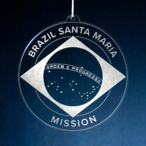 LDS Brazil Santa Maria Mission Christmas Ornament