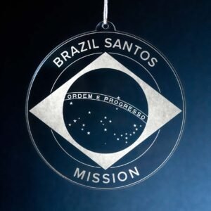 LDS Brazil Santos Mission Christmas Ornament