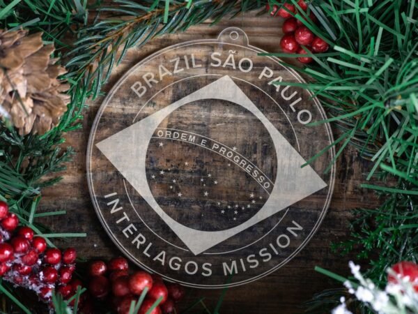 LDS Brazil Sao Paulo Interlagos Mission Christmas Ornament with Christmas Decorations
