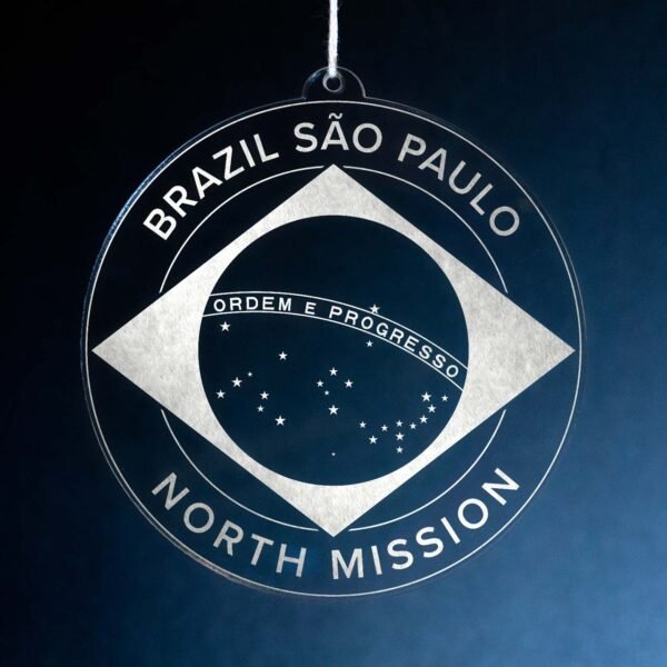 LDS Brazil Sao Paulo North Mission Christmas Ornament
