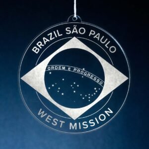 LDS Brazil Sao Paulo West Mission Christmas Ornament