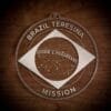 LDS Brazil Teresina Mission Christmas Ornament laying on a Wooden Background