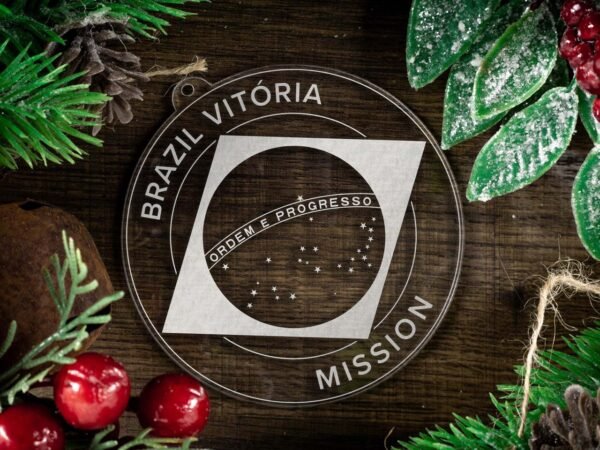 LDS Brazil Vitoria Mission Christmas Ornament with Christmas Decorations