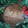 LDS California Irvine Mission Christmas Ornament with Christmas Decorations