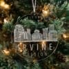 LDS California Irvine Mission Christmas Ornament hanging on a Tree
