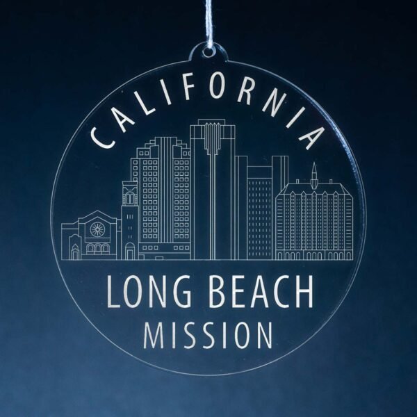 LDS California Long Beach Mission Christmas Ornament