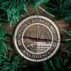 LDS California Newport Beach Mission Christmas Ornament surrounded by a Simple Reef