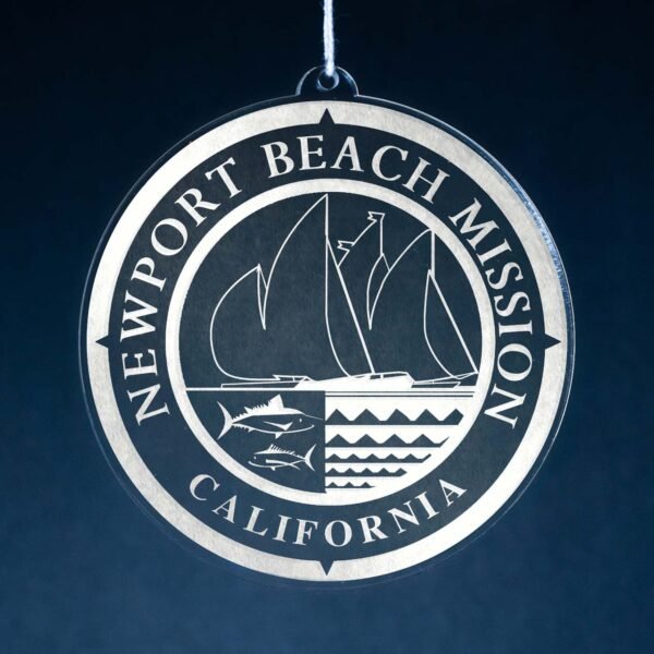 LDS California Newport Beach Mission Christmas Ornament