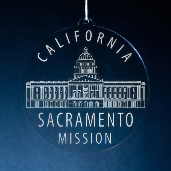 LDS California Sacramento Mission Christmas Ornament