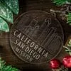 LDS California San Diego Mission Christmas Ornament with Christmas Decorations