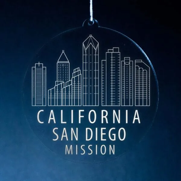 LDS California San Diego Mission Christmas Ornament