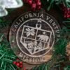 LDS California Ventura Mission Christmas Ornament with Christmas Decorations