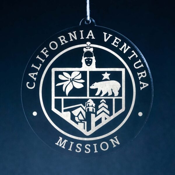 LDS California Ventura Mission Christmas Ornament