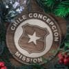 LDS Chile Concepcion Mission Christmas Ornament with Christmas Decorations