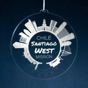 LDS Chile Santiago West Mission Christmas Ornament