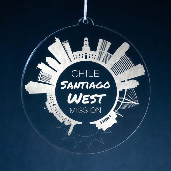 LDS Chile Santiago West Mission Christmas Ornament