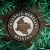LDS Colombia Medellin Mission Christmas Ornament surrounded by a Simple Reef