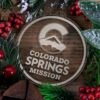 LDS Colorado Colorado Springs Mission Christmas Ornament with Christmas Decorations