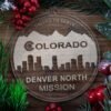 LDS Colorado Denver North Mission Christmas Ornament with Christmas Decorations