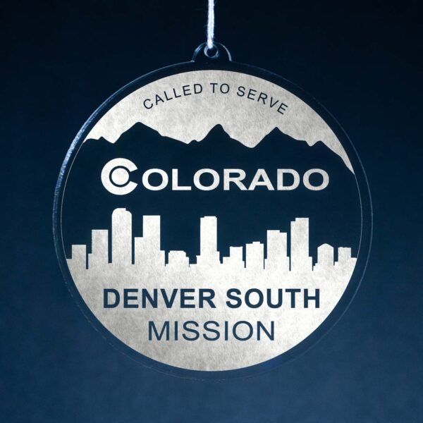 LDS Colorado Denver South Mission Christmas Ornament