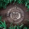 LDS Dominican Republic Santo Domingo East Mission Christmas Ornament surrounded by a Simple Reef