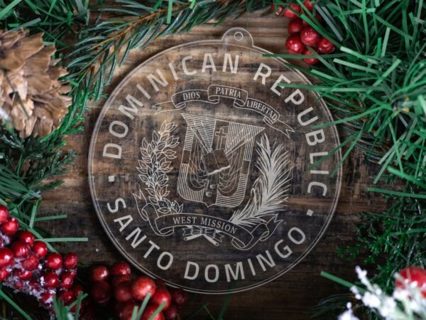 LDS Dominican Republic Santo Domingo West Mission Christmas Ornament with Christmas Decorations