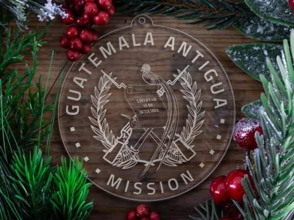 LDS Guatemala Antigua Mission Christmas Ornament with Christmas Decorations
