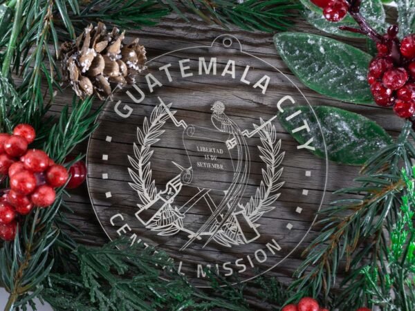 LDS Guatemala Guatemala City Central Mission Christmas Ornament with Christmas Decorations