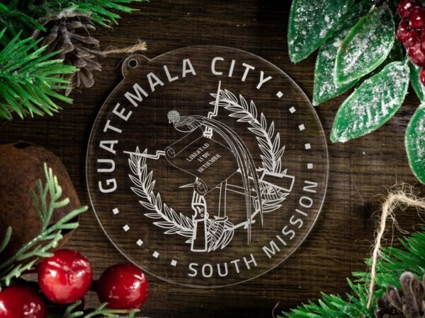 LDS Guatemala Guatemala City South Mission Christmas Ornament with Christmas Decorations