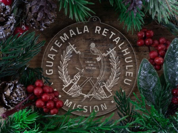 LDS Guatemala Retalhuleu Mission Christmas Ornament with Christmas Decorations