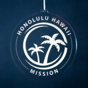 LDS Hawaii Honolulu Mission Christmas Ornament