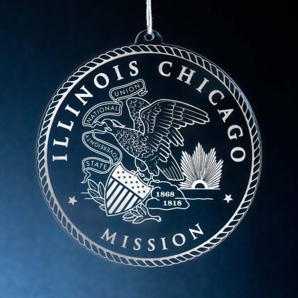LDS Illinois Chicago Mission Christmas Ornament