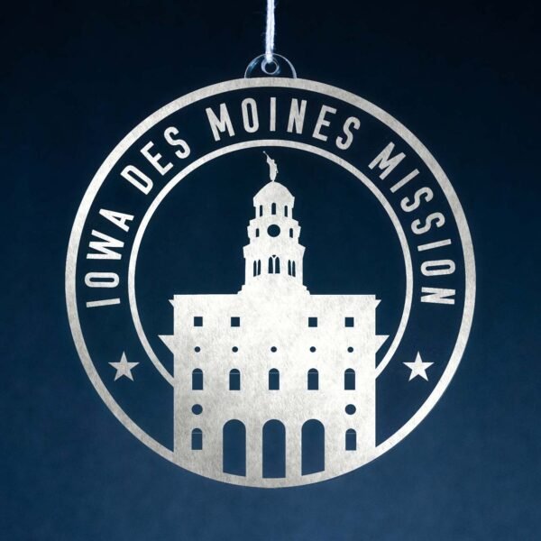 LDS Iowa Des Moines Mission Christmas Ornament