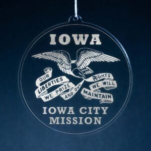 LDS Iowa Iowa City Mission Christmas Ornament