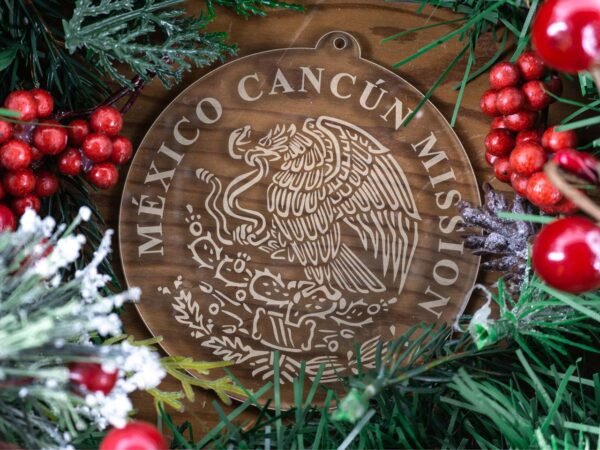 LDS Mexico Cancun Mission Christmas Ornament with Christmas Decorations