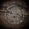 LDS Mexico Hermosillo Mission Christmas Ornament laying on a Wooden Background